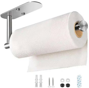 Держатель для бумажных полотенец, Серебристый | Paper Towel Holder