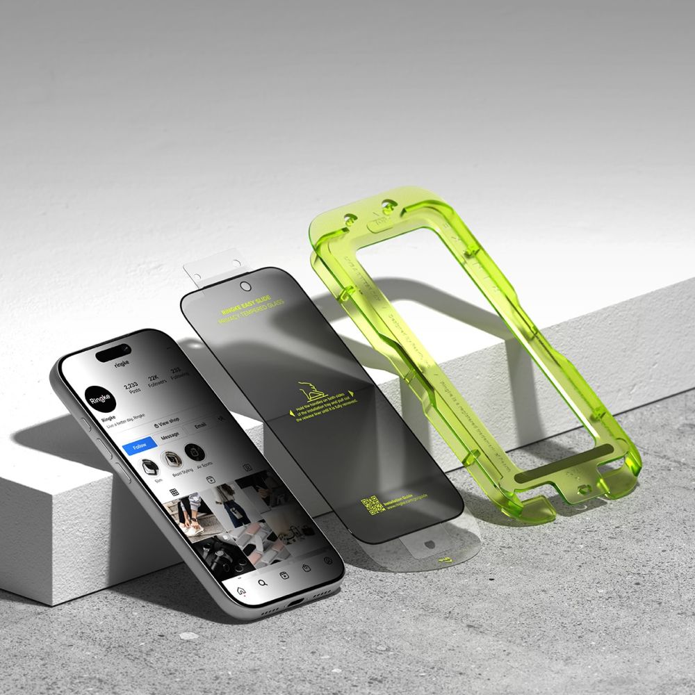 Ringke Easy Slide защитное стекло с приватностью для iPhone 17 Pro Max, 2 шт. (2)