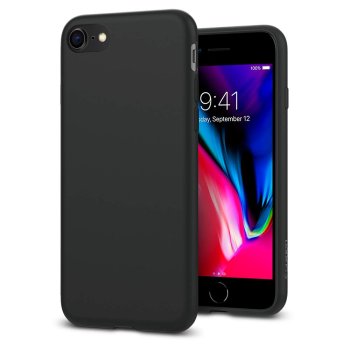 Apple iPhone 7 / 8 / SE (2020) (2022) 4.7" Matte TPU Case Cover Shell, Black | Чехол Кейс Кабура...