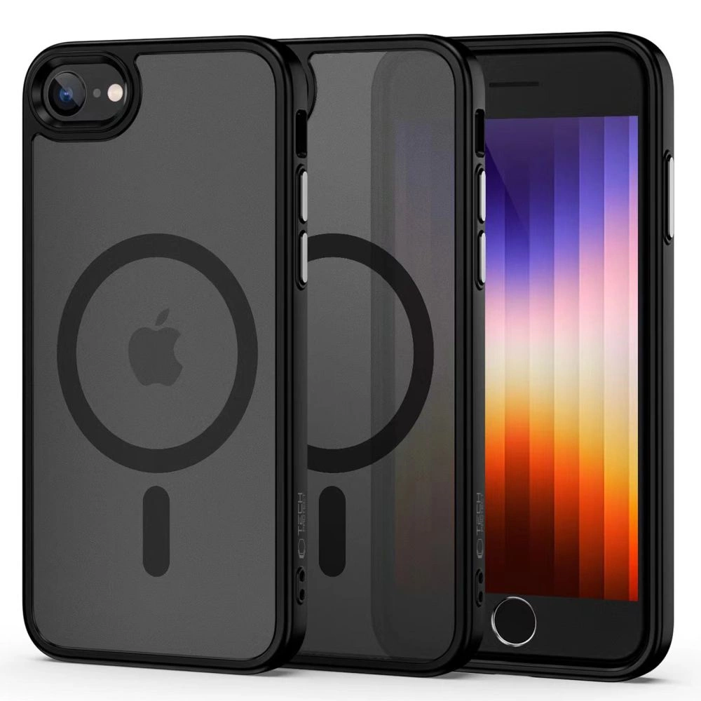 Apple iPhone 8 / 7 / SE (2020) (2022) 4.7" Tech-Protect MagMat MagSafe Case Cover, Matte Black | Чехол...