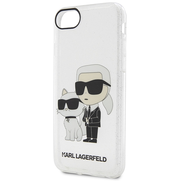 Apple iPhone 8 / 7 / SE (2020) (2022) 4.7" Karl Lagerfeld Gliter Karl & Choupette Case Cover (KLHCI8HNKCTGT),... (1)