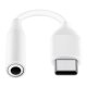 Samsung USB Type C на 3,5 мм AUX MiniJack Кабель-Переходник, Белый | USB-C to 3.5 mm Female...