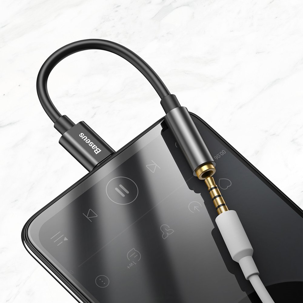 Baseus USB-C на 3,5 мм AUX MiniJack Кабель-Переходник, Черный | Baseus USB-C to 3.5 mm Female... (6)