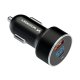 Wozinsky WDCCAC USB-C USB-A 36W автомобильное зарядное устройство - черный