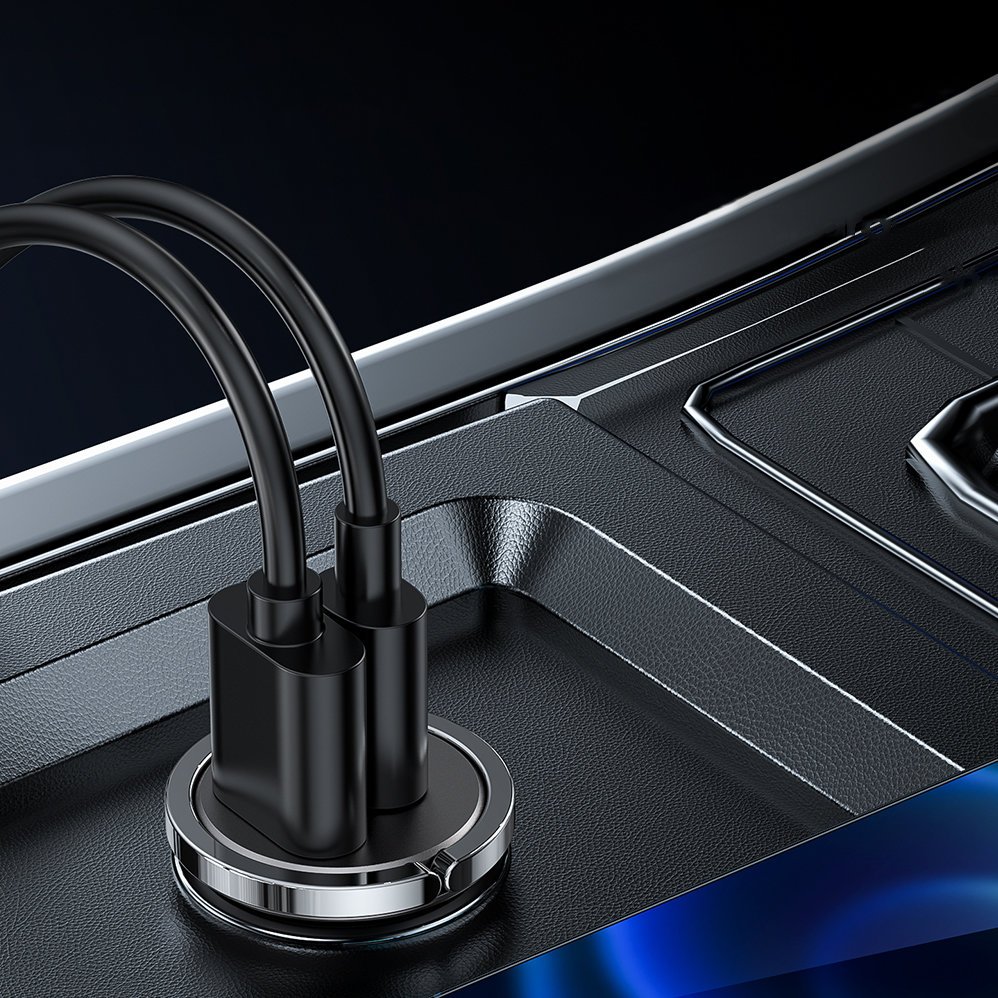 Joyroom Быстрое автомобильное зарядное устройство USB Type C / USB 45 Вт 5 А... (1)