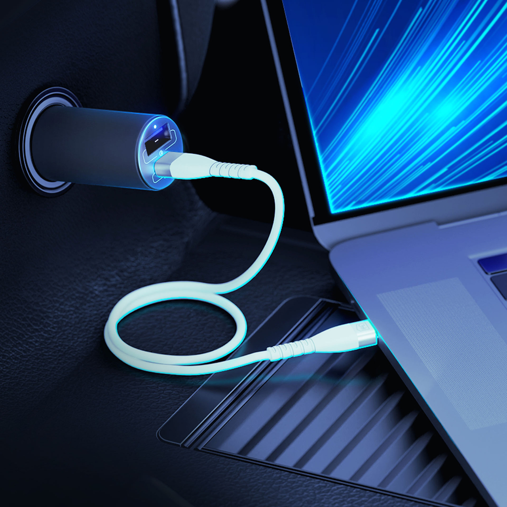 3mk Hyper автомобильное зарядное устройство USB-C USB-A 100W - серебристый (1)