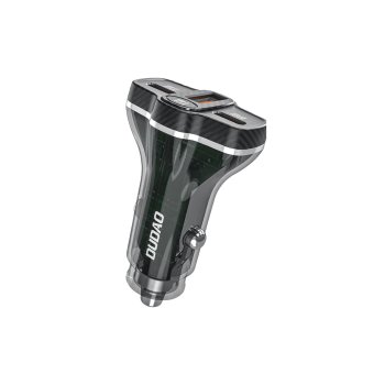 Dudao R78 78W автомобильное зарядное устройство USB-C PD / 2xUSB-A QC - черный
