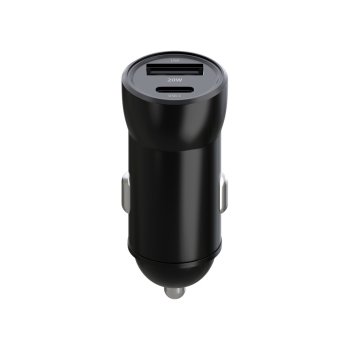Maxlife MXCC-04 Quick Car Charger USB Type C + USB 20W, Black | Автомобильное Зарядное...