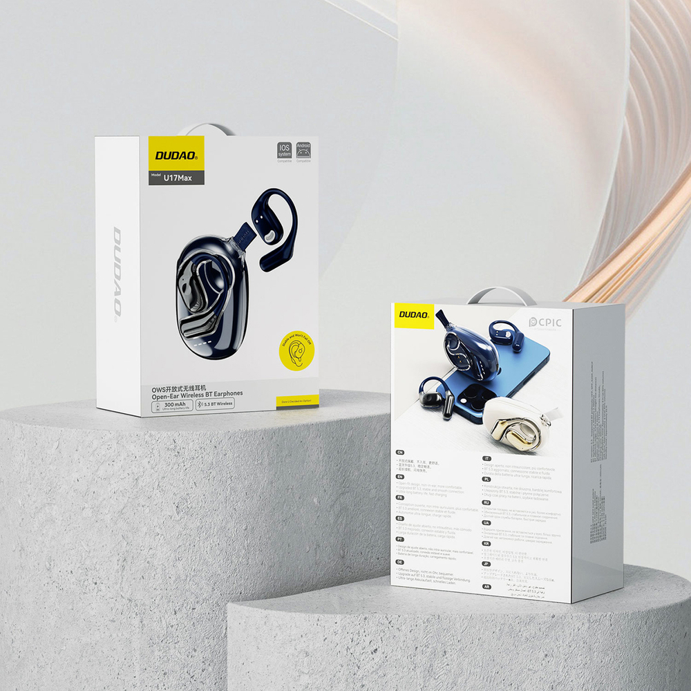 Bluetooth-гарнитура Dudao U17Max OWS — черная (2)