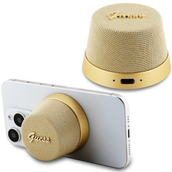 Колонка Guess Magnetic Script Metal Bluetooth - золотой