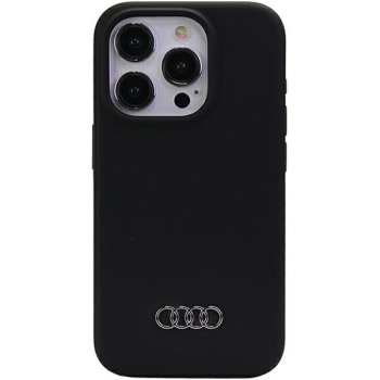 Apple iPhone 15 Pro Max 6.7'' Audi Silicone Case Cover, Black | Чехол Кейс Бампер Обложка для...