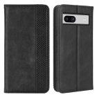 Google Pixel 7a Wallet Design Card Slots Leather Phone Case Cover, Black | Чехол для Телефона Кабура Книжка