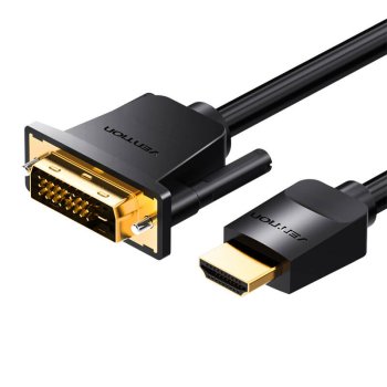 Кабель HDMI - DVI 5 м Vention ABFBJ (черный)