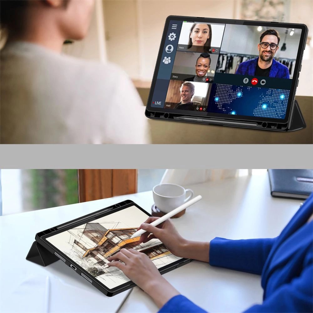 Lenovo Idea Tab Pro 12.7'' (TB-373FU) Tech-Protect SC Pen Protective Cover Case, Black | Чехол Книжка для... (0)