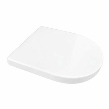 Универсальное сиденье для унитаза с микролифтом 36x46 см, белое