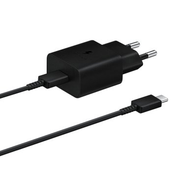 Samsung EP-T1510XBEGEU 15W PD USB-C AFC сетевое зарядное устройство с кабелем USB‑C...