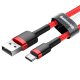 Baseus Cafule USB to USB Type C Data Charging Cable 3A 1m, Red+Black | Провод для Зарядки...