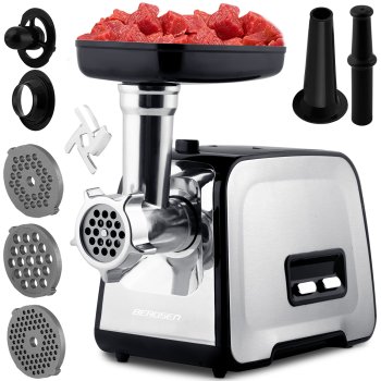 Электрическая мясорубка Berdsen BD-601A, 450/1200 Вт, белая