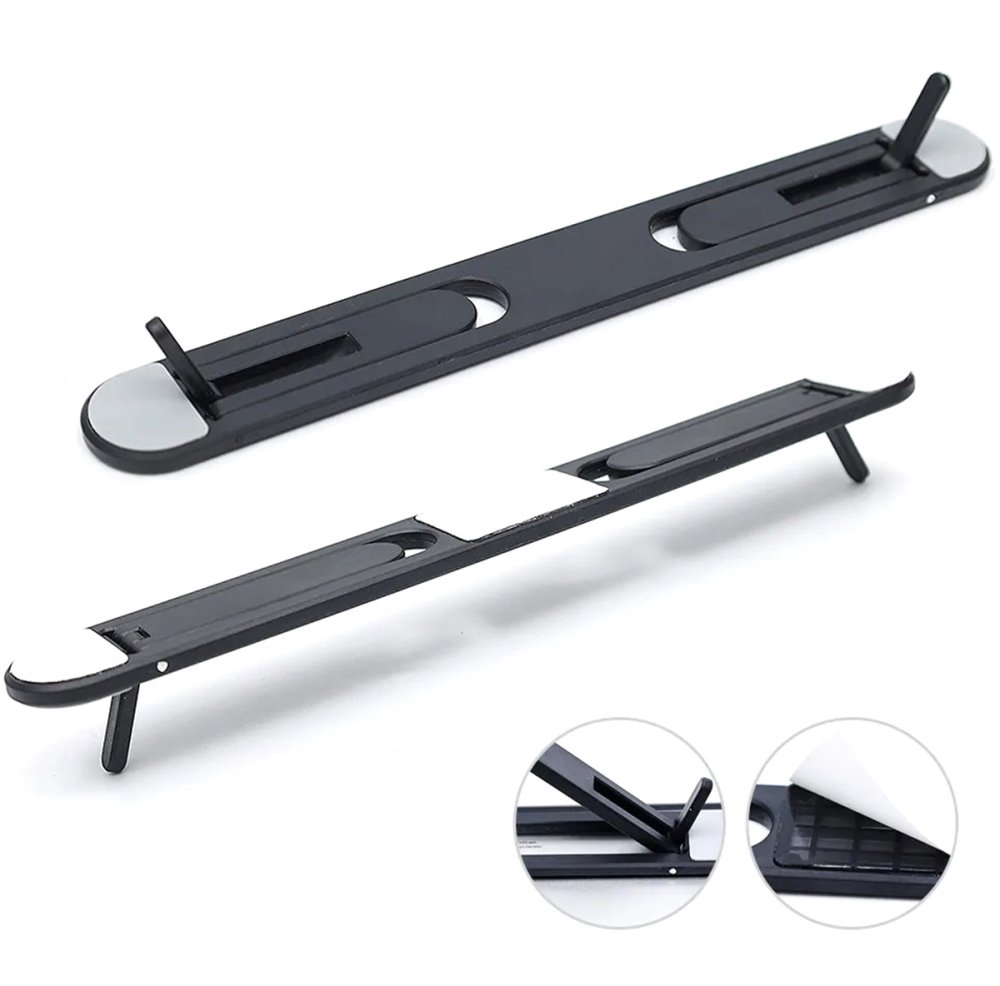 Складная подставка для ноутбука, пластик, черная (0)