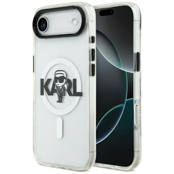 Чехол Karl Lagerfeld IML Karl Sketch Logo MagSafe для iPhone 17 Air — Прозрачный