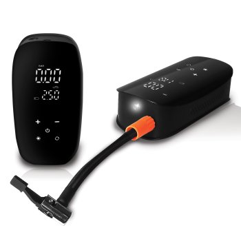 Аккумуляторный компрессор LTC насос и power bank 2в1 LCD 6000мАч USB-C