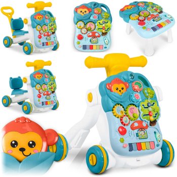 Детские ходунки-каталка 5в1 Ricokids развивающий центр 781500, зеленый