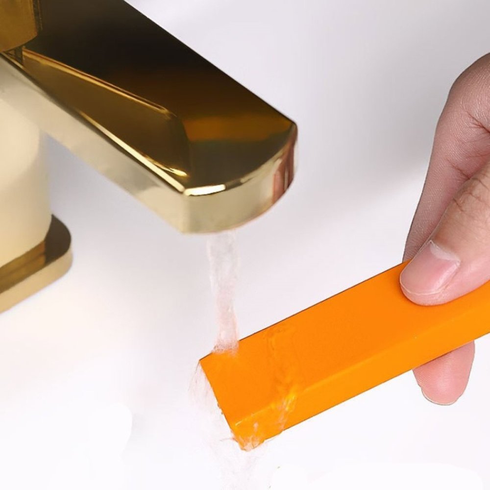 Ластик для чистки стекла и металла, оранжевый (1)