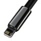 Кабель USB - Lightning Baseus Tungsten Gold 2.4A 2м Черный