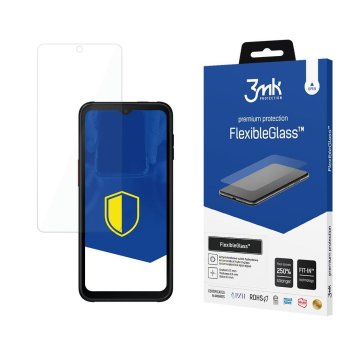 Samsung Galaxy Xcover 6 Pro Противомикробное Гибридное Гибкое Защитное Стекло на Экран | 3MK Flexible Glass Tempered Screen Protector