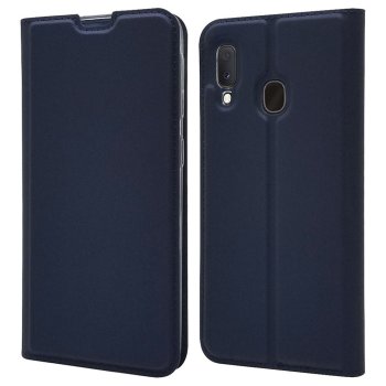 Samsung Galaxy A20e (SM-A202F) Magnetic Leather Case Cover Card Holder, Blue | Чехол Книжка для...