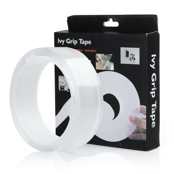 Двухсторонняя Клейкая Прозрачная Нанолента Скотч, 1м | Double Sided Transparent Nano Tape