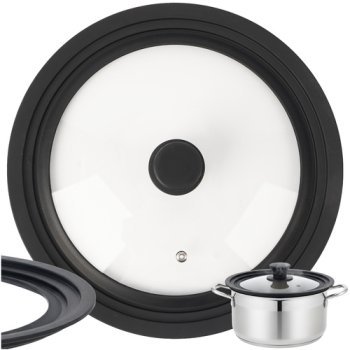 Универсальная крышка 3 в 1 Ruhhy для посуды 28 30 32 см силиконовая 25561