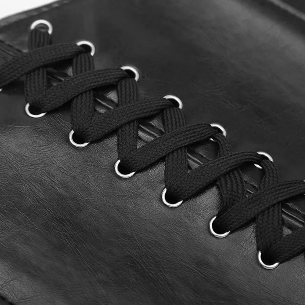 Широкий эластичный пояс-корсет на шнуровке, черный (1)