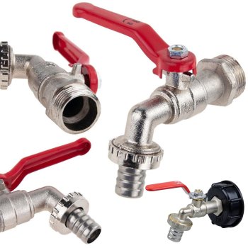 Кран Для Маузерной Емкости 1000 Л, Подключение 1/2"