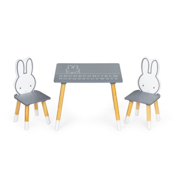 Комплект детской мебели: стол и 2 стула Зайчики ECOTOYS
