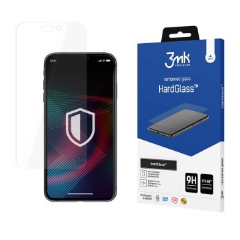 Закалённое стекло 9H 3mk HardGlass™ для iPhone 14 Pro Max