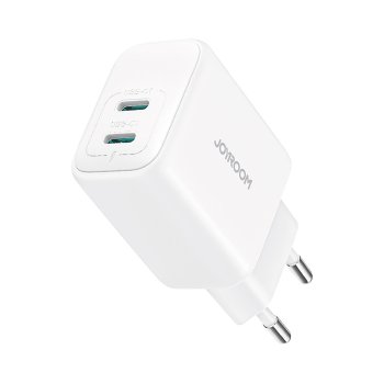 Сетевое зарядное устройство Joyroom JR-TCF12 2x USB-C 20W PD / QC 3.0 – белый