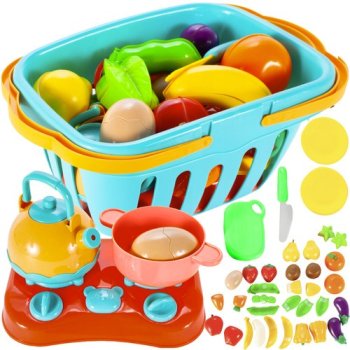 Игровой набор продуктов для резки с корзиной и аксессуарами 22877
