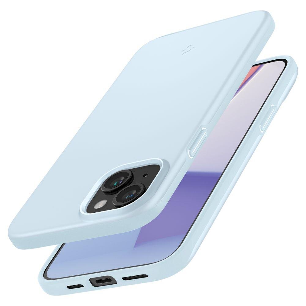 Apple iPhone 15 6.1'' Spigen Thin Fit Case Cover, Blue | Чехол Кабура Кейс Бампер для... (4)