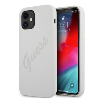 Apple iPhone 12 mini 5.4'' Guess Script Vintage Case Cover (GUHCP12SLSVSCR), Cream | Чехол Кейс Бампер...