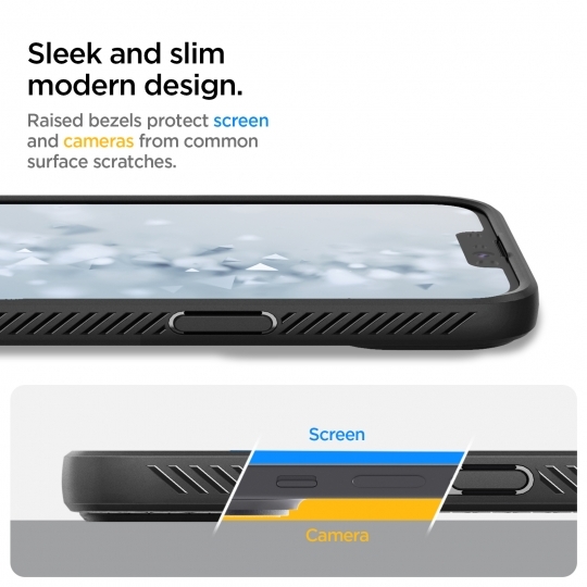 Apple iPhone 13 6.1'' Spigen Liquid Air TPU Case Cover, Black | Чехол Кейс Кабура Бампер для... (1)