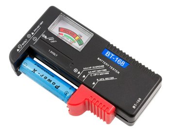 Тестер аккумуляторов и батарей AA (R6), AAA (R3), R14, R20, CR 1.5V, 9V R9