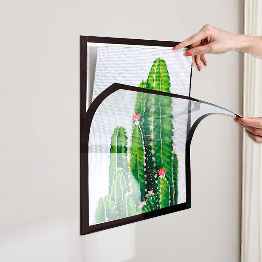 Магнитная рамка для алмазной вышивки (diamond painting), черная (2)