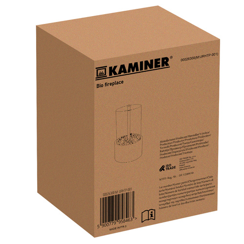 Настольный биокамин Kaminer 26300, 28x16 см, черный (0)