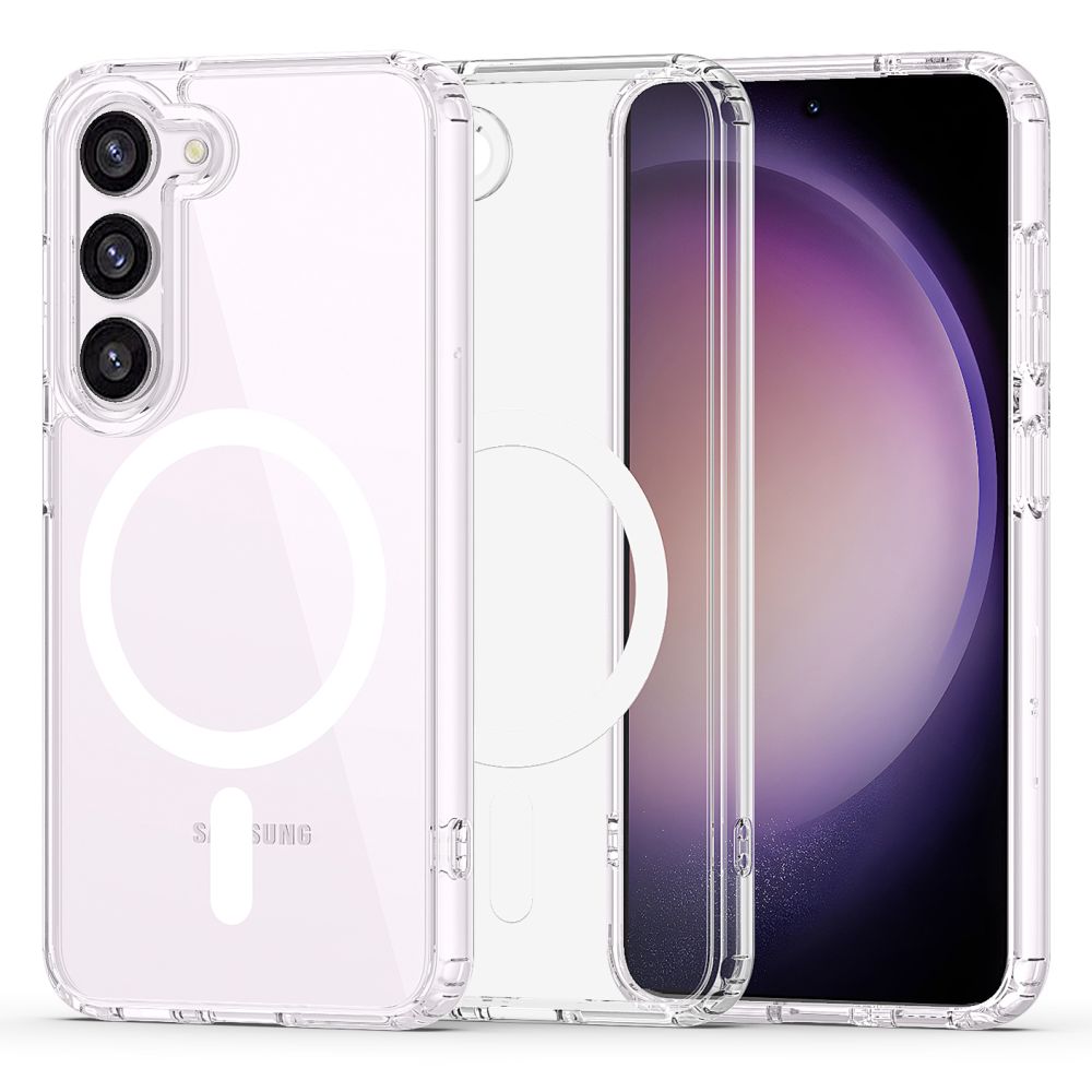 Samsung Galaxy S23 (SM-S911) Tech-Protect FlexAir Hybrid MagSafe Cover Case, Transparent | Чехол Кабура для Телефона Кейс