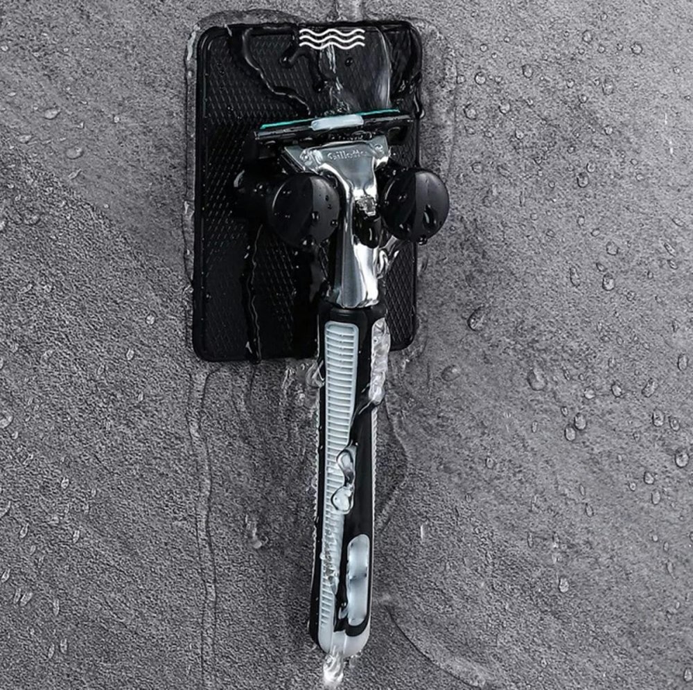 Держатель для бритвы, вешалка с двумя крючками, Чёрный | Razor Holder (2)