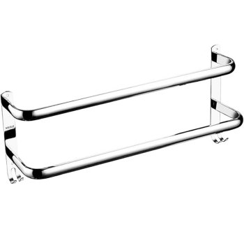 Металлическая вешалка для ванной комнаты 60см, Серебро | Towel Hanger