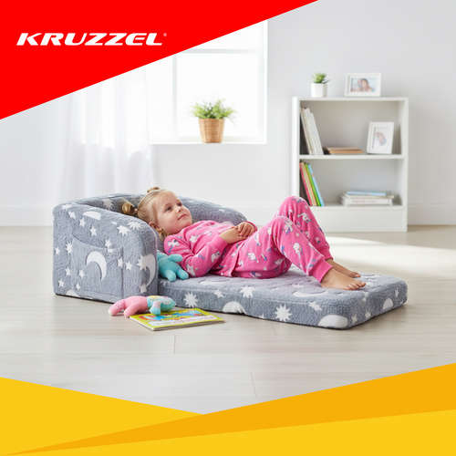 Детское раскладное плюшевое кресло Kruzzel 26381 (1)