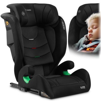 Чёрное Детское Автокресло Nukido Louis Soft 15-36 кг ISOFIX