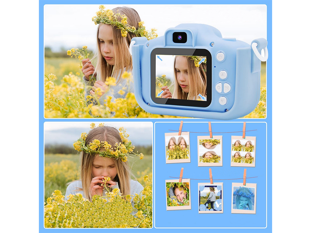 Детский Мини Фотоаппарат Цифровая Камера с Играми Кот, 1080P,... (4)